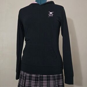 Levelwear x PoiZin Winery Pink Skull Logo Hoodie 2010s